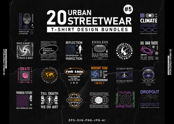 A Crafter's Review of the Streetwear Graphics Bundle for T-Shirt Designs