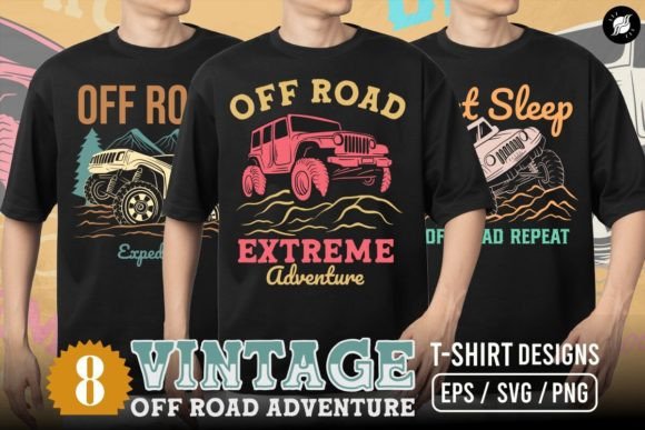 A Crafter's Review of Vintage Off-Road Graphics for T-Shirt Designs