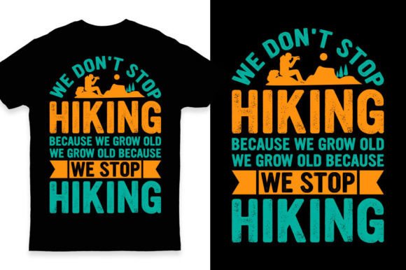 A Designer's Real-World Take on the We Don't Stop Hiking Embroidery Design