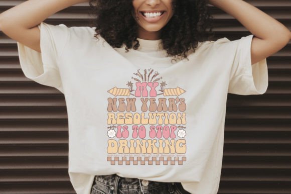 Brand Designer Review: Retro New Year Graphics for T-Shirt Designs