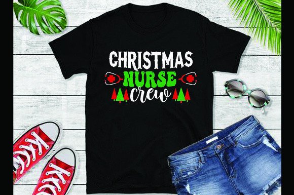 Christmas Nurse Crew Graphics for Editorial & T-Shirt Designs