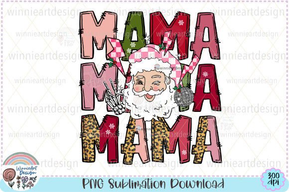 Crafting Mama Claus Letter Cute Graphics for T-Shirts
