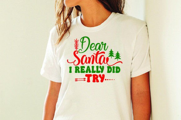 Dear Santa Graphics for Festive T-Shirt Designs