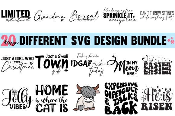 Different Funny BundleBoho Cricut Quotes: T-Shirt Graphics