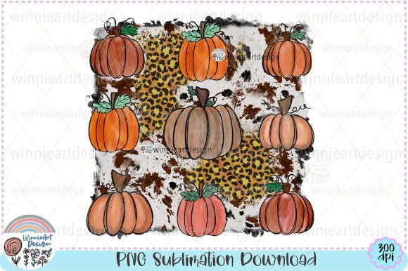 Fall Pumpkin Spice Cowhide Print: Graphics & T-Shirt Designs