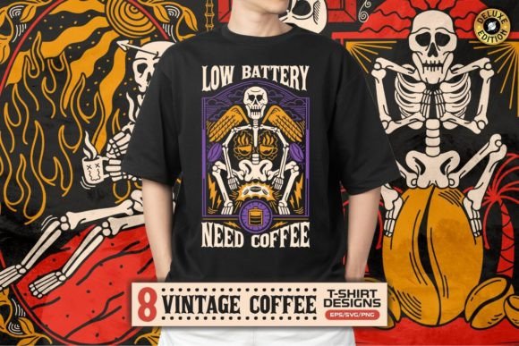 Reviewing Vintage Coffee Graphics for T-Shirt Designs & Craft Projects