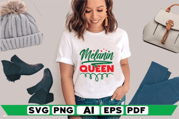 The Melanin Queen Embroidery Design in Real Projects